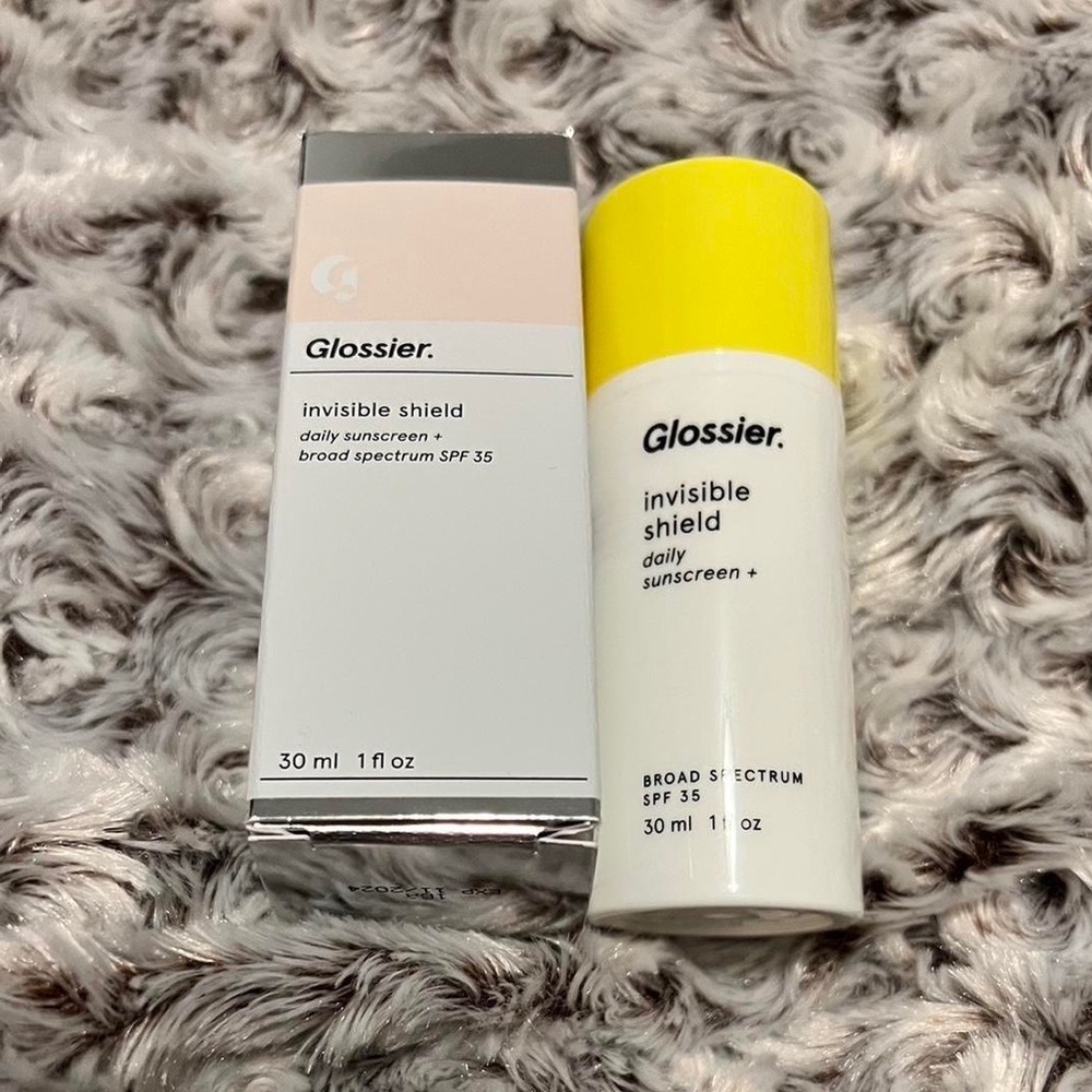 glossier “invisible shield” vegan sunscreen